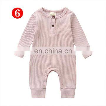 Newborn Infant Cotton Long Sleeve Romper Boy Girls Knitting Jumpsuit Clothes Solid Color Winter Cute Lovely 0-18M photo-2