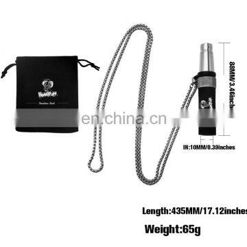HQP-SY18 HongQiang Arabic Stainless Steel Hookah Mouth Tips Portable Metal Chain Halter Metal Custom Mouth Tips photo-4