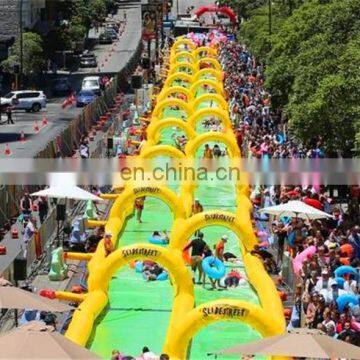 Customized Inflatable Giant Slide,Inflatable Slip n Slide With Arch,Inflatable Long Water Slide for Commercial photo-4