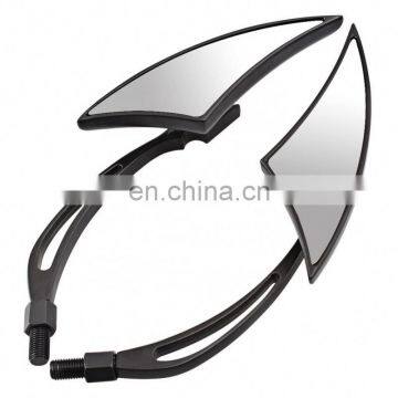 Motorcycle Universal Blind Spot Mirror Triangle Black Rearview Mirrors Motorcycle Mirror Chrome For Harley Touring