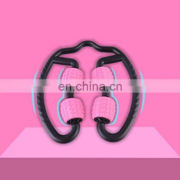 2021 Vivanstar Round Circle Yoga Massager Massage Ball Calf Clamp Leg Foam Shaft Muscle Relax Model YG2611 Massage Stick photo-4