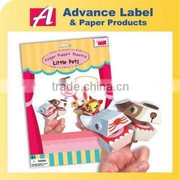 Little Pets DIY Animal Paper finger puppet theatre Finger puppet set