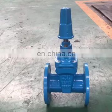 Korean standard ducitle iron underground soft seal 4 inch resilient seat gate valve with cap