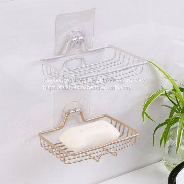 Metal Soap Basket Bathroom Soap Rack Drain Holder Wall Mounted Soap Rack photo-3