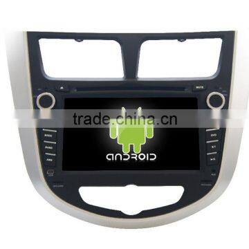 Quad Core Android Car Dvd Player for Hyundai Verna/Solaris With Car Gps Car Auido, BT,video