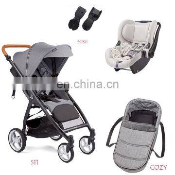 High Quality Baby Carry Cot/functional 2 Way Use Carry Cot/3 in 1 Baby Stroller With Car Seat and Carry Cot Smiloo photo-4