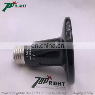 Safty Ceramic Infrared Heater Lamp Heating Element at Flat Bottom in 75*102mm at 220V /50w photo-4