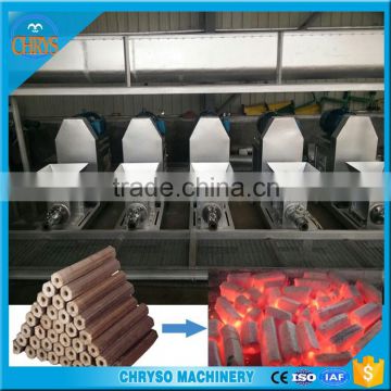 High efficient charcoal briquette machine using various raw materials