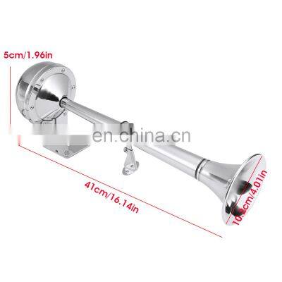 12V 115dB Single Trumpet Air Horn Air Pump Compressor Kit Car Truck Lorry SUV RV Train Caravan Boat Super Loud Horn