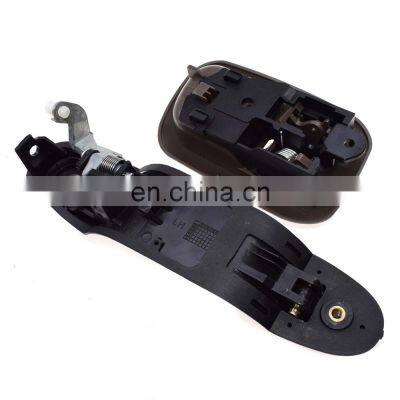 Free Shipping!Set 2 Black Outside Brown Inside Front Left Door Handles For 98-03 TOYOTA SIENNA