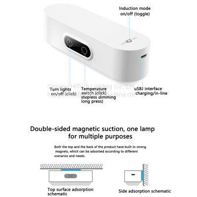 LED Bedside Wall Reading Lamp Eye Protected 3 Modes Lighting Brightness Adjustable LED Desk Lamp For Study USB Rechargeable Lamp photo-4