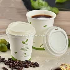 custom compostable paper cups 16oz single wall kraft paper hot  biodegradable mug
