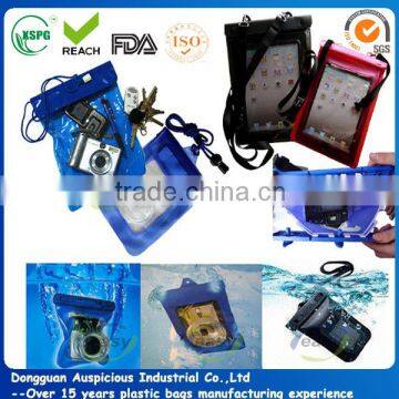 Waterproof plastic bag for cameras