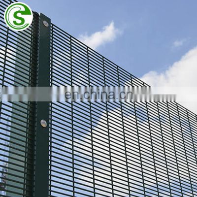 High Security powder coated 358 Anti Climb security Fence for airport / Prison on sale welded Wire mesh fencing