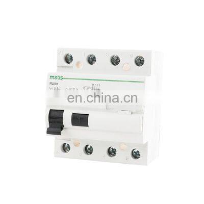 Hot Selling ML50H-4P 240/415V 60HZ Residual Current Device Circuit Breaker RCCB