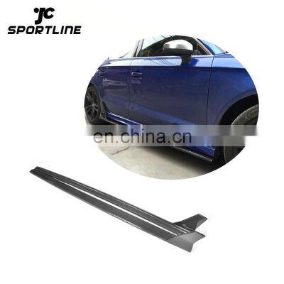 Автомобильные боковые юбки из углепластика A3 S3 для Audi A3 S3 2014 года, 4-дверные