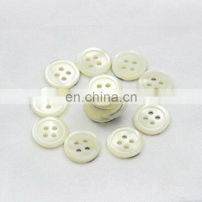 4 Hole Grey White Customized Trocas Shell Button