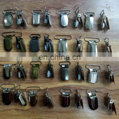 Engraved Heavy Duty Custom Stainless Steel/Iron Pacifier Clips Suspender For Garment photo-5