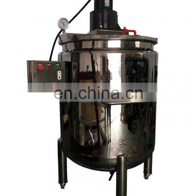 1000L customized honey mixer tank stainless steel melting tank mixer tank