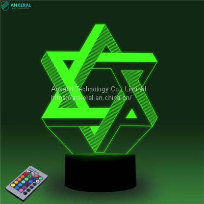 16 Colors Changing 3D Night Light Remote Control Best Selling Items photo-5