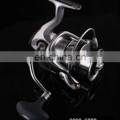 2021 New Aluminum Alloy 6+1BB 1000-6000 Stainless Steel Spinning Fishing Reel