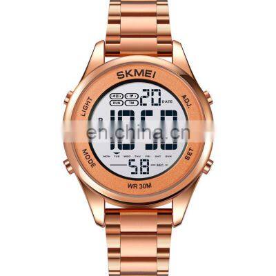 SKMEI 1849 Stainless Steel Digital Watch Wholesalers Waterproof Mens Wrist Watch