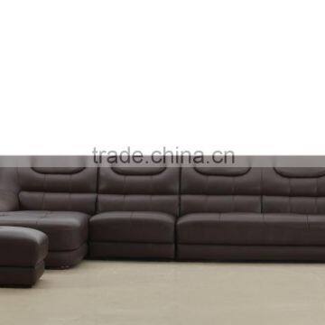 2015 new designed modern leather sectional sofa furniture luxury sofa set