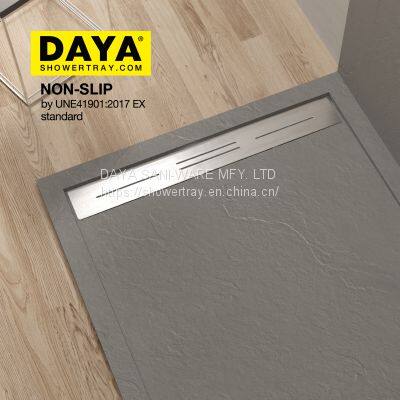 Accessories Solid Shower Tray Pure Acrylic Solid Surface Stone Floor Shower Tray