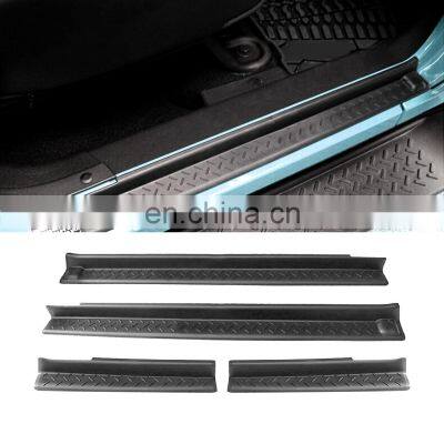 Door Sill Plate Entry Guard Scuff Pedal For Jeep Wrangler JK JKU 2007-2018