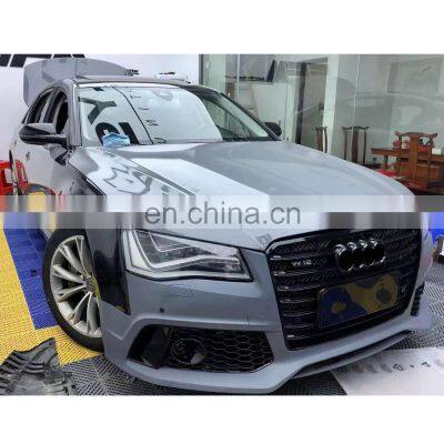 Body kit include front bumper assembly with grille for Audi A8 A8L D4 2011-2018 upgrade to RS8 S8 W12 model