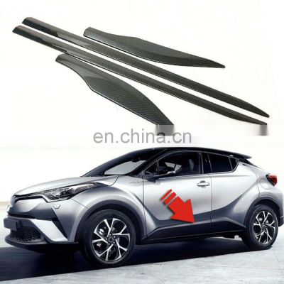 Factory Direct For Toyota C-HR CHR 2016-2020 Carbon Fiber Car Side Door Body Moulding Trim 4PCS