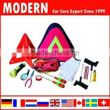 Hot Sale Auto Emergency Tool Kit with warning triangle