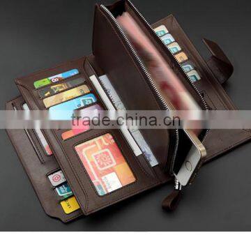 High Capacity Genuine Leather Men's Wallet With Many Card Slots, Wholsale Rfd Leather Wallet for Men Quality Choice photo-2