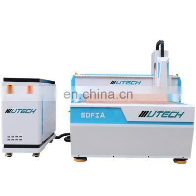 Oscillating Knife Cutting machine PVC PU Foam CNC router with CCD camera system 1325 1530