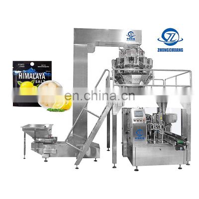 Automatic Rotary Premade Doypack Ziplock Bag Sugar Food Packing Machine Nuts Filling Pouch Packaging Machines