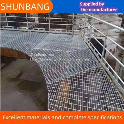 Stainless steel grating, plug-in steel plate, large production hole, good drainage, customized size