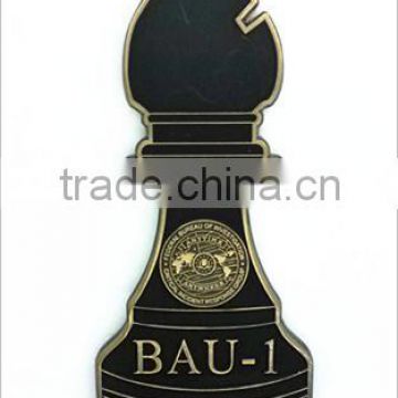 Federal bureau of investigation challenge coin custom challgen coin chess shape challenge coin