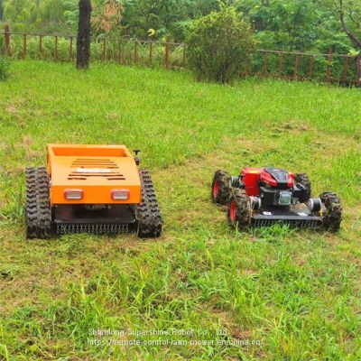 remote brush cutter, China robot lawn mower for hills price, radio controlled mower for sale