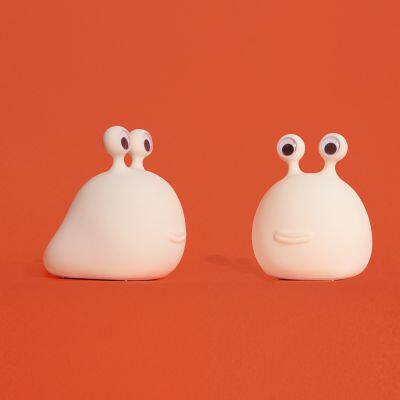 3500K warm white Slug silicon touch control & Timer setting rechargeable USB Animal night light for baby gift ,childhood toys