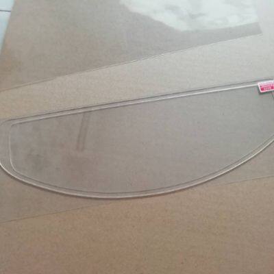 Film de casque pour vision extra claire extérieure avec protection UV et résistance aux rayures, pack de conception OEM