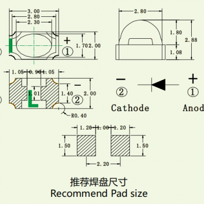 SMD 3020 Infrared (IR) Pair, IR TX&RX Diode Pair for Light Control, Linear Dimming, Newopto photo-3