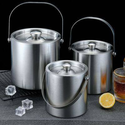 304 stainless steel ice bucket, champagne bucket, red wine bucket, beer bucket