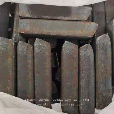 Barre carrée en fer pur revêtue anti-rouille, matériau brut à bas carbone pour le soudage et le forgeage de pièces magnétiques