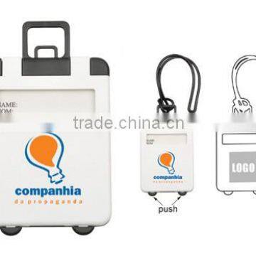 Luggage Tag with Rope Digital Print Custom Logo for Promotion Gadgets Gifts