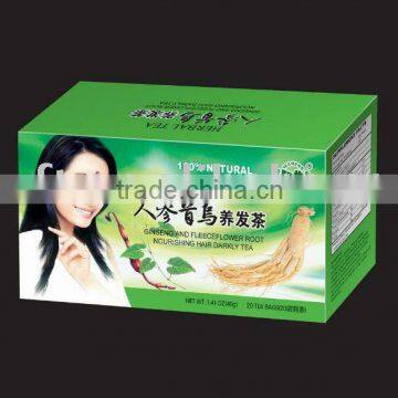 GINSENG AND FLEECEFLOWER ROOT NURISHING HAIR DARKLY TEA/CHINESE HERBAL TEA -2