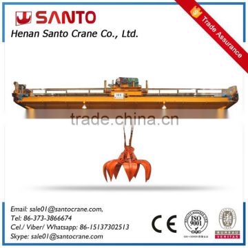 Widely Used Waste Grab Overhead Crane Traveling Crane Grab Bridge Crane 10t