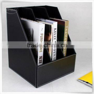 desktop pu leather desk organizer for office