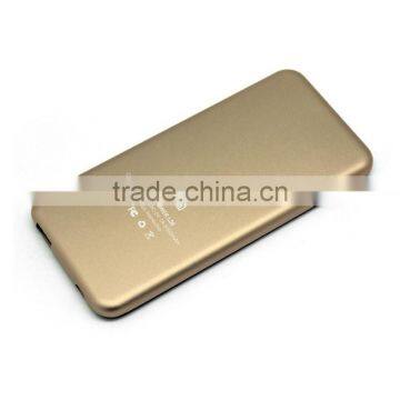 Latest Ultra-thin External Portable Power Bank Metal Shell Li-polymer Cell 6000mah Costomized Advertising Mobile Power Bank photo-3
