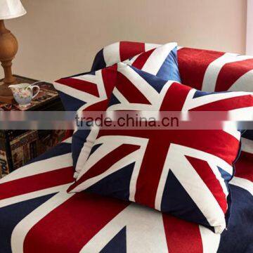 Cotton Linen Square The Union Jack British Flag Pillow Cover,British Flag Pillow Case photo-3