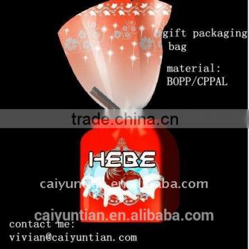 christmas plastic bags for gift packaging